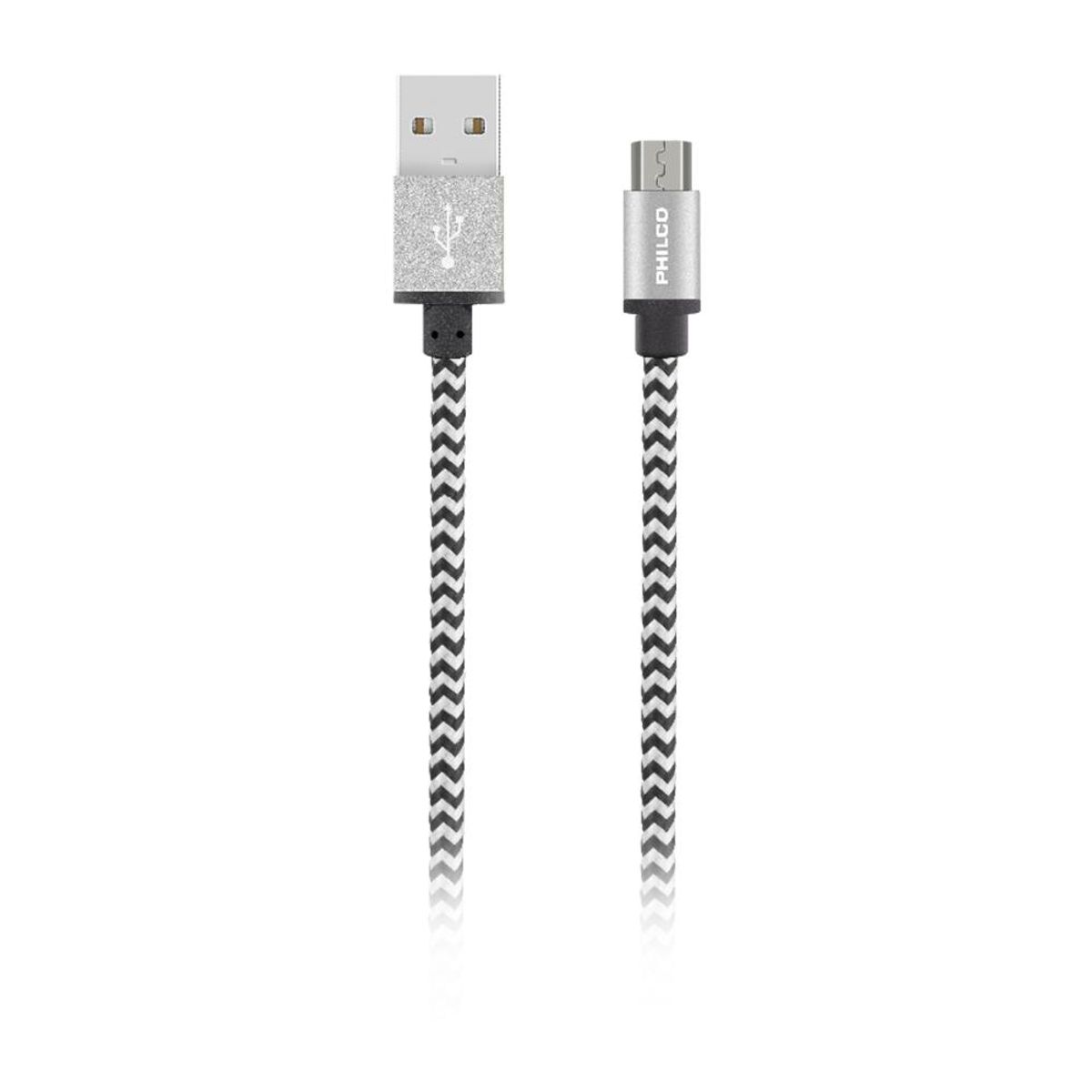 PHILCO - CABLE MICRO USB TRENZADO PHILCO 1 METRO