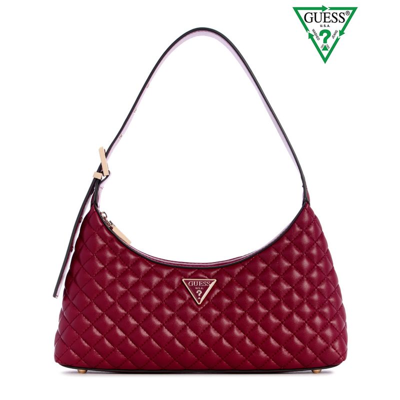 GUESS - Cartera Eco Rianee Shoulder Bag Mujer Rojo