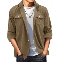 TIOZONEY - Camisa Casual Hombre