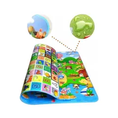 GENERICO - Alfombra Ludica Para Jugar Niños Bebe 120 X 180 Cm Con Bolso