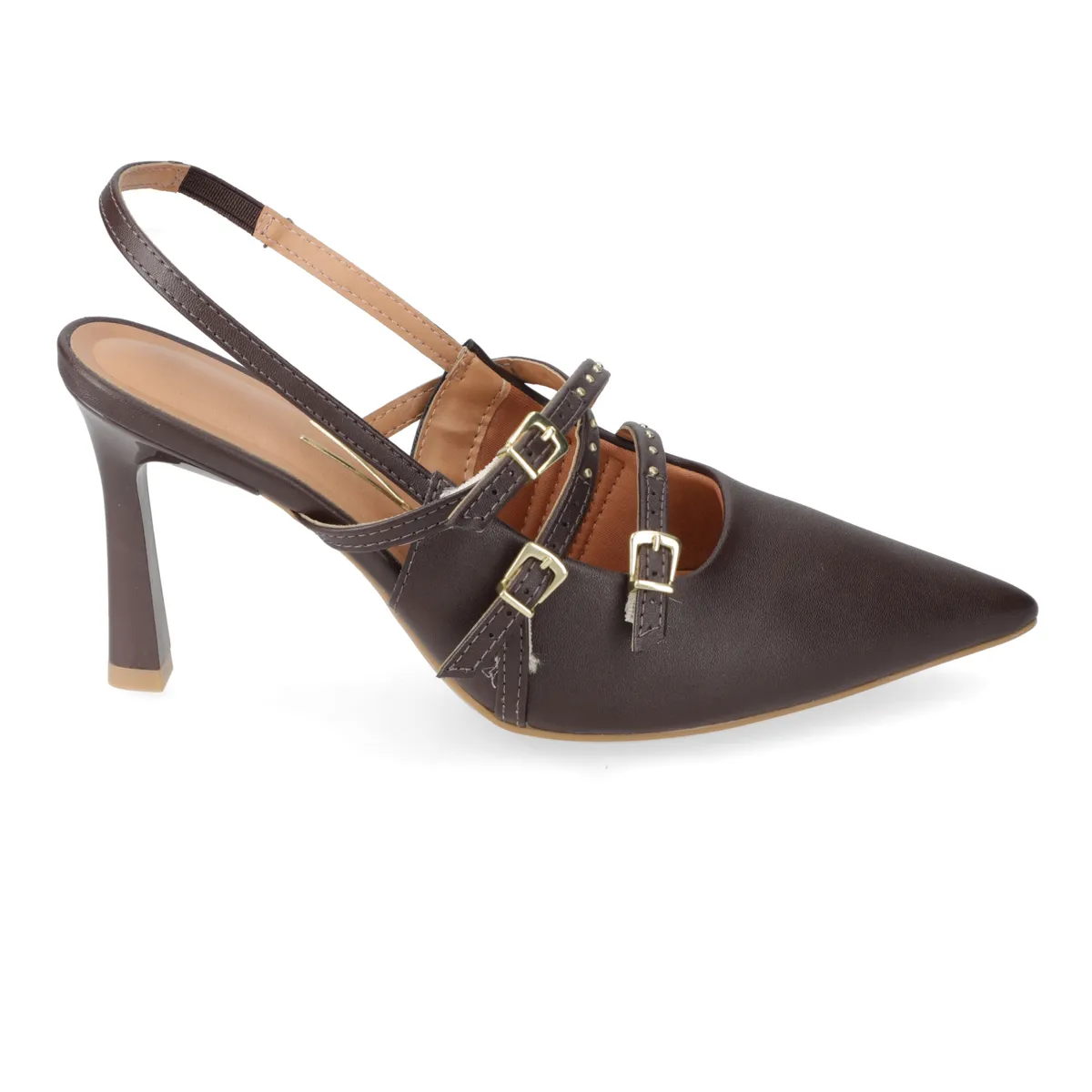 VIZZANO - Zapato Taco Stiletto Mujer 10 cm Chocolate