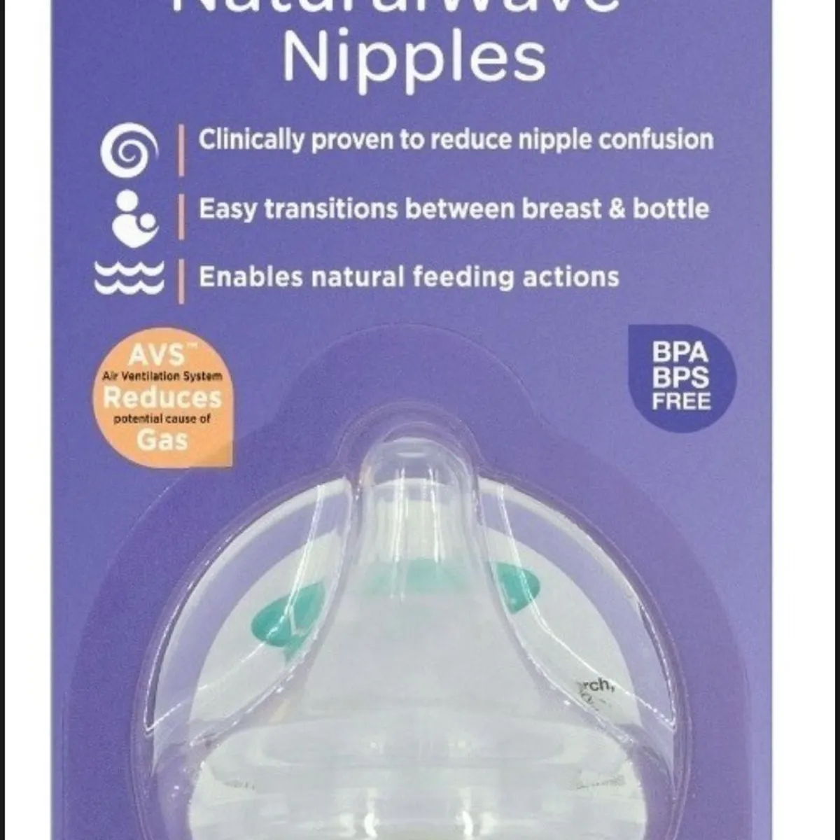 LANSINOH - Tetina Natural Wave Repuestos Lansinoh 2unid Fluido MEDIO
