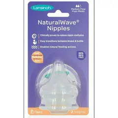 LANSINOH - Tetina Natural Wave Repuestos 2unid Fluido MEDIO