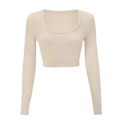 GARSIL - Crop Top Corto Para Mujer De Manga Larga - Polera Corta