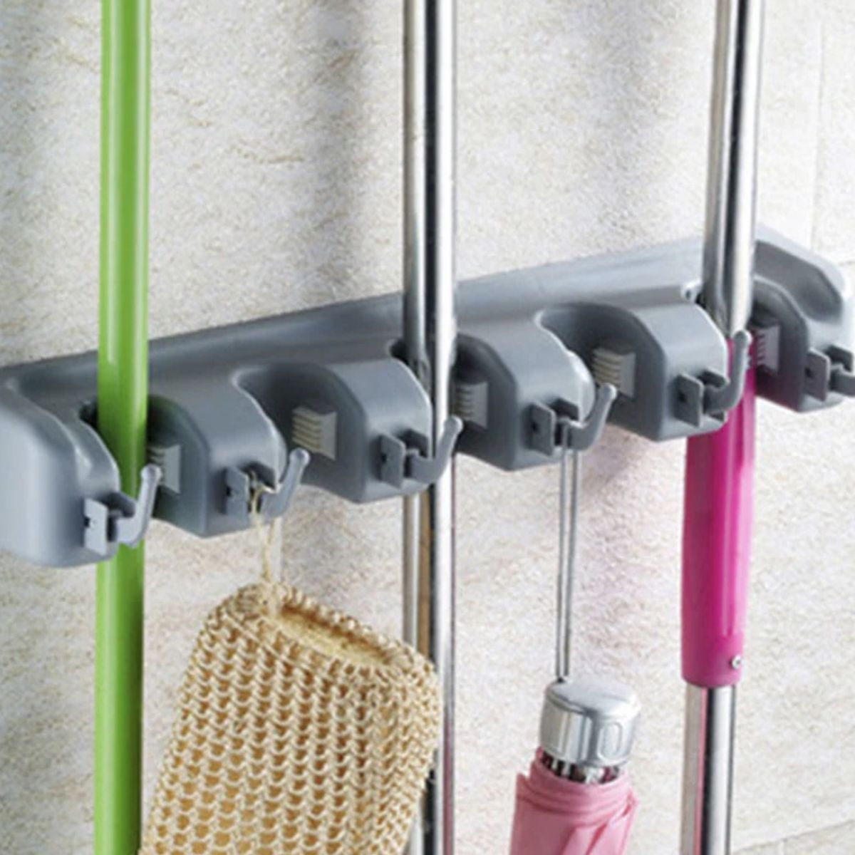 MOVI - Organizador y perchero de Escobas y Artículos de Aseo