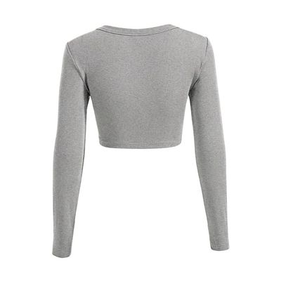 Imagen 2 del producto Crop Top Corto Para Mujer De Manga Larga - Polera Corta