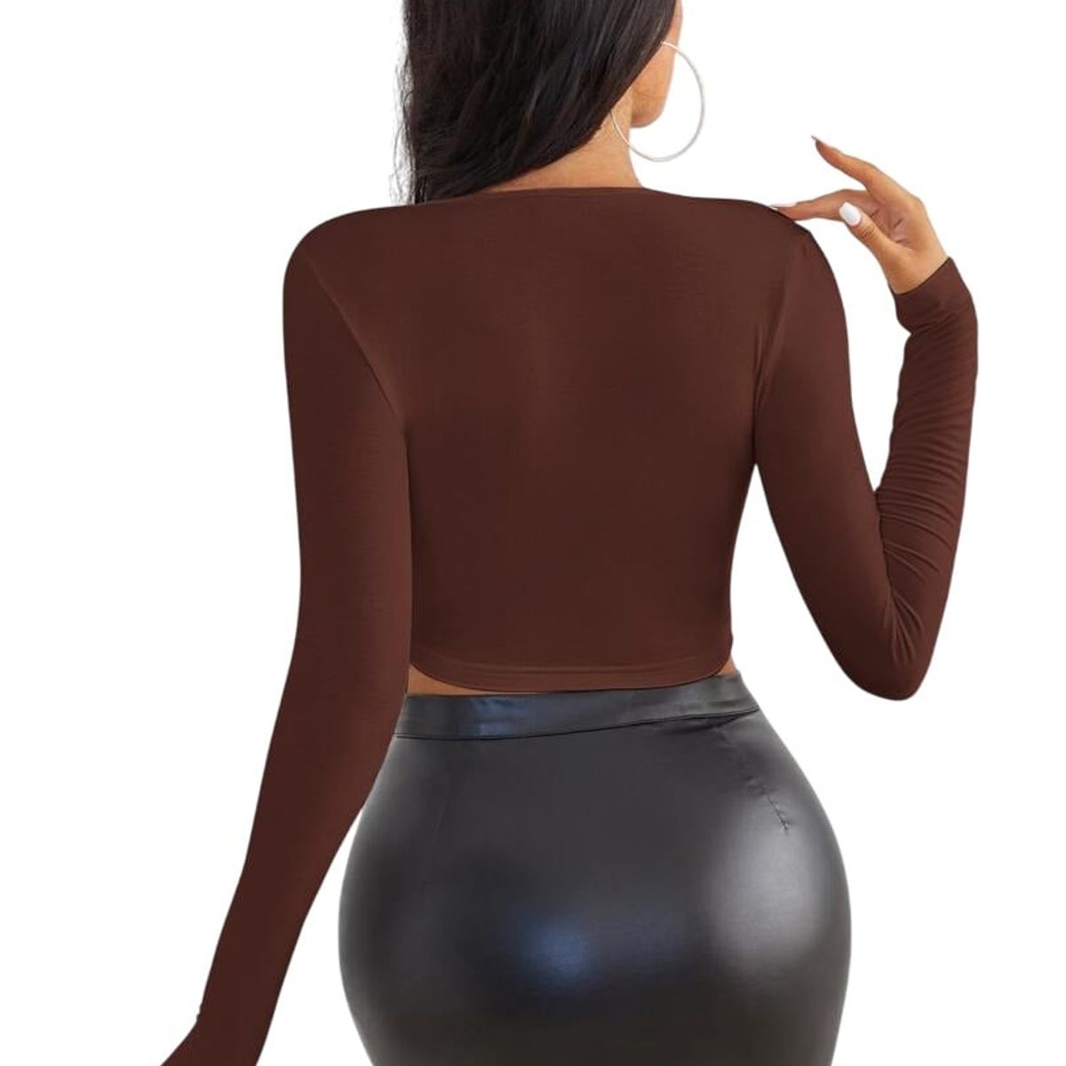 GARSIL - Crop Top Corto Para Mujer De Manga Larga - Polera Corta