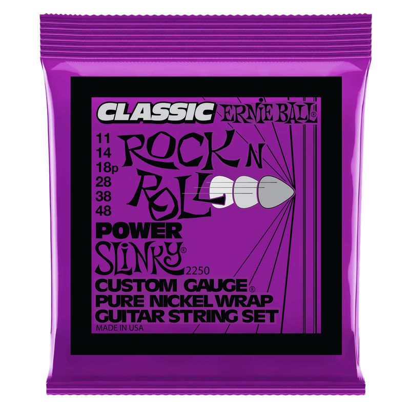 ERNIE BALL - Cuerdas Power Slinky Rock n Roll Pure Nickel Wrap 11-48