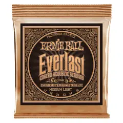 ERNIE BALL - Cuerdas Everlast Medium Light Coated Phosphor Bronze 12-54
