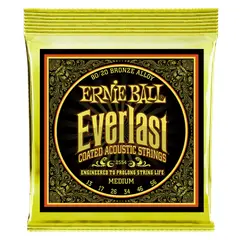 ERNIE BALL - Cuerdas Everlast Medium Coated 80 / 20 Bronze 13-56