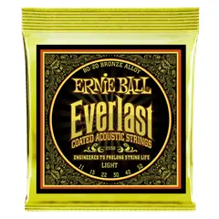 ERNIE BALL - Cuerdas Everlast Light Coated 80 / 20 Bronze 11-52