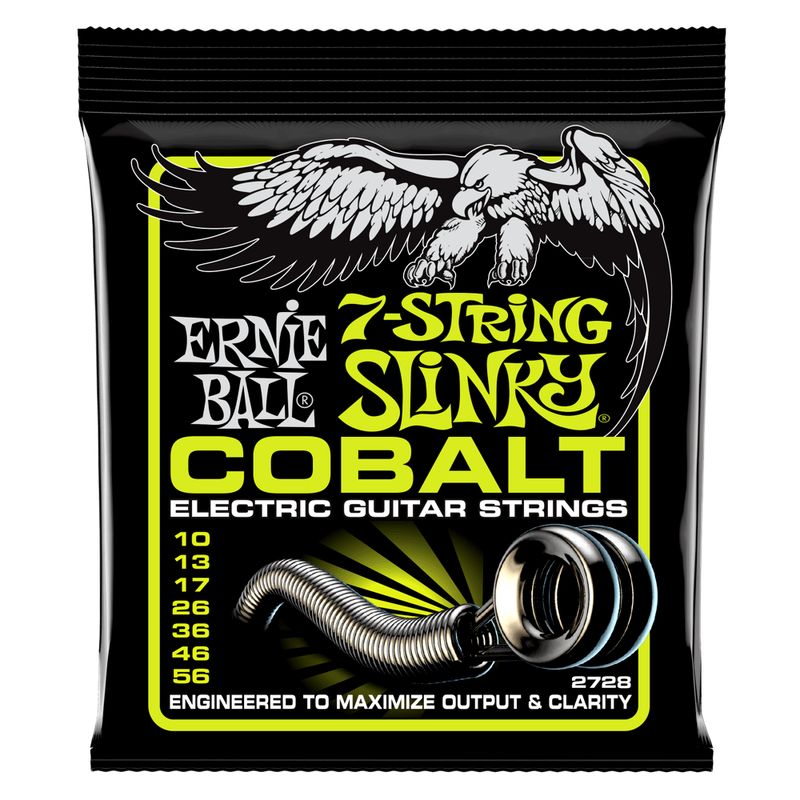 ERNIE BALL - Cuerdas Regular Slinky Cobalt 7-String 10-56