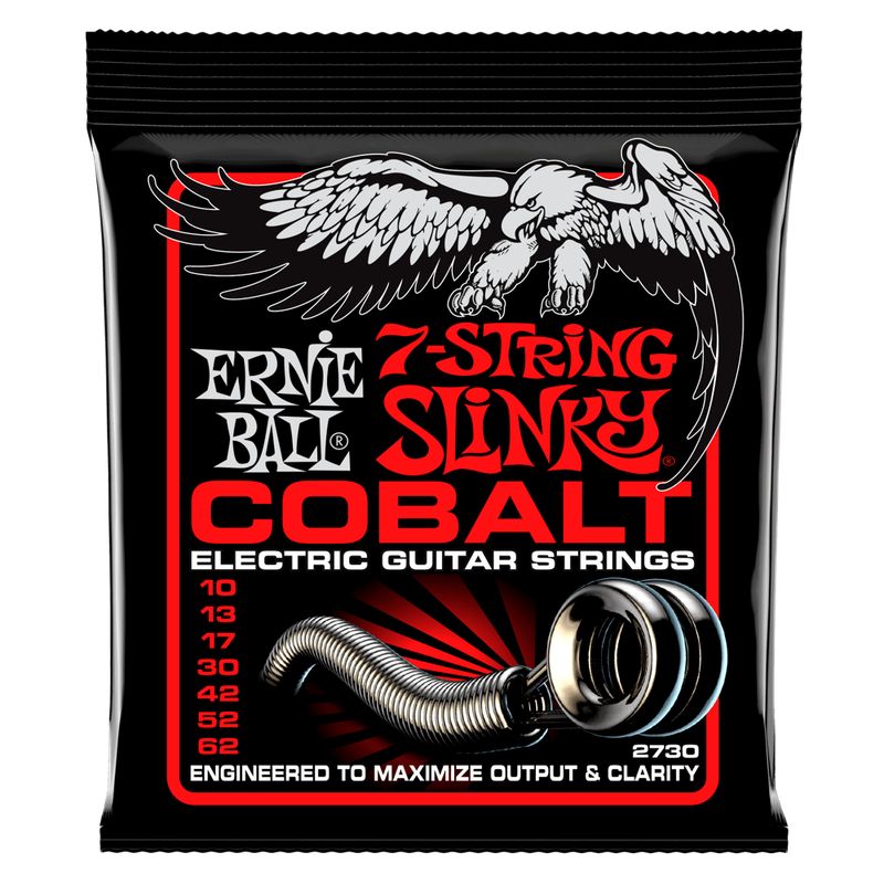 ERNIE BALL - Cuerdas Skinny Top Heavy Bottom Cobalt 7-String 10-62
