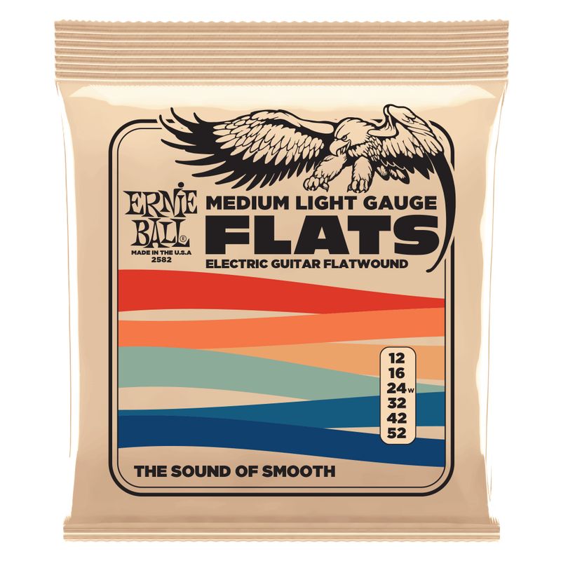 ERNIE BALL - Cuerdas Ernie Ball Medium-Light Flatwound 12-52