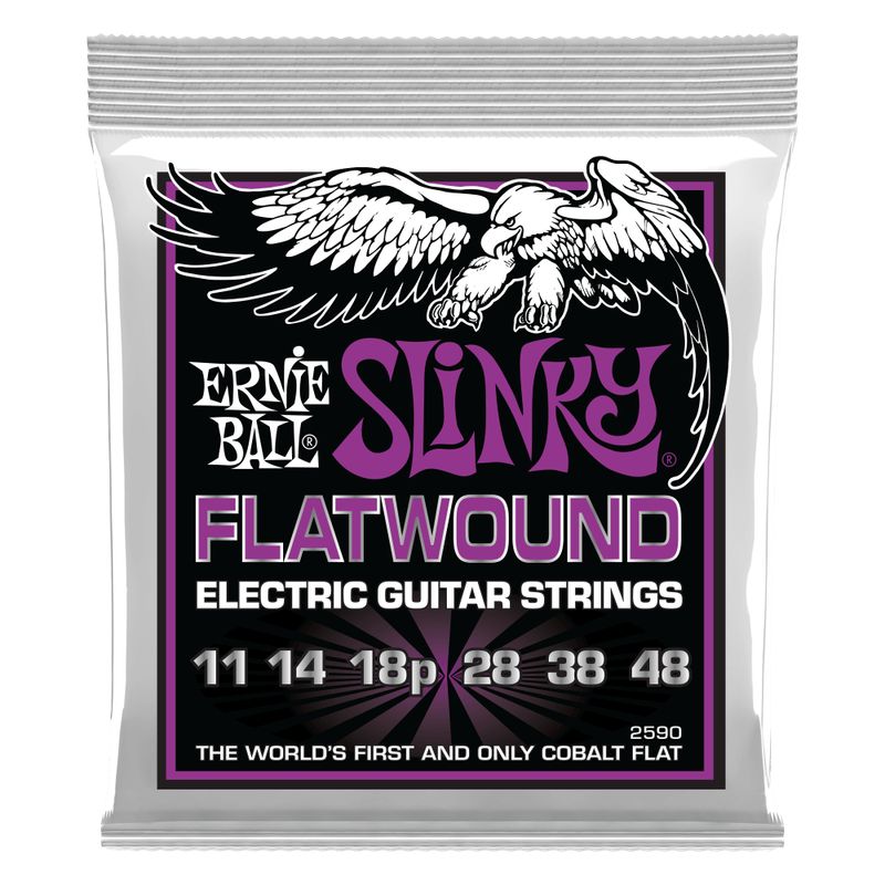 ERNIE BALL - Cuerdas Power Slinky Flatwound 11-48