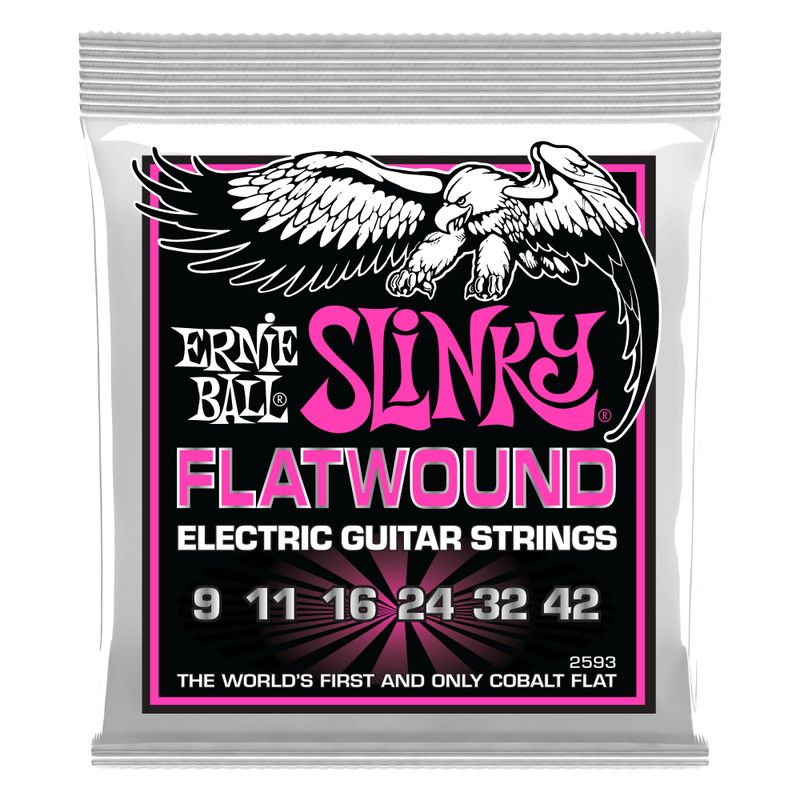 ERNIE BALL - Cuerdas Super Slinky Flatwound 9-42