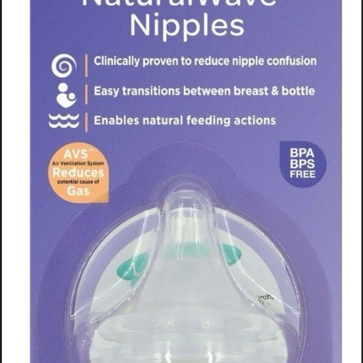 LANSINOH - Tetina Natural Wave Lansinoh 2unid Fluido Rapido