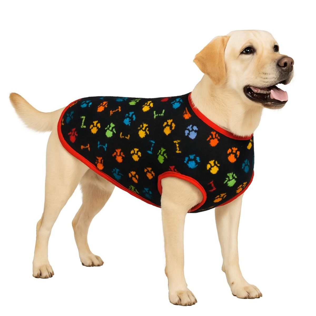 GENERICO - Capa de Polar para perro talla 6XL 73 CM Labrador, Golden - Negro - 6XL