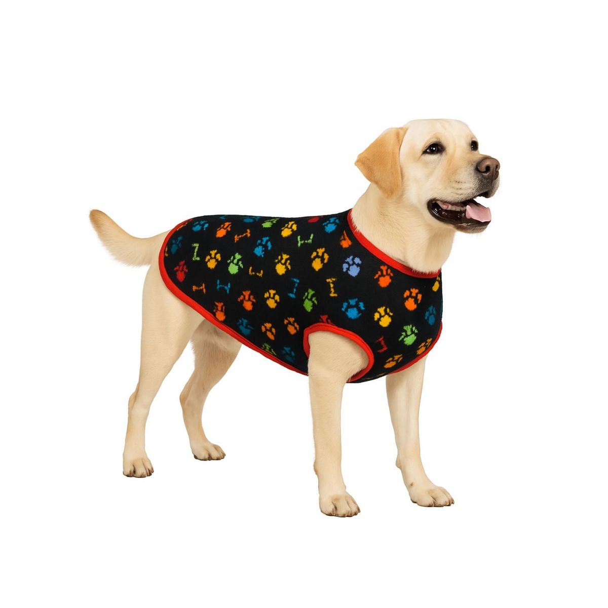 GENERICO - Capa de Polar para perro talla 6XL 73 CM Labrador, Golden - Negro - 6XL
