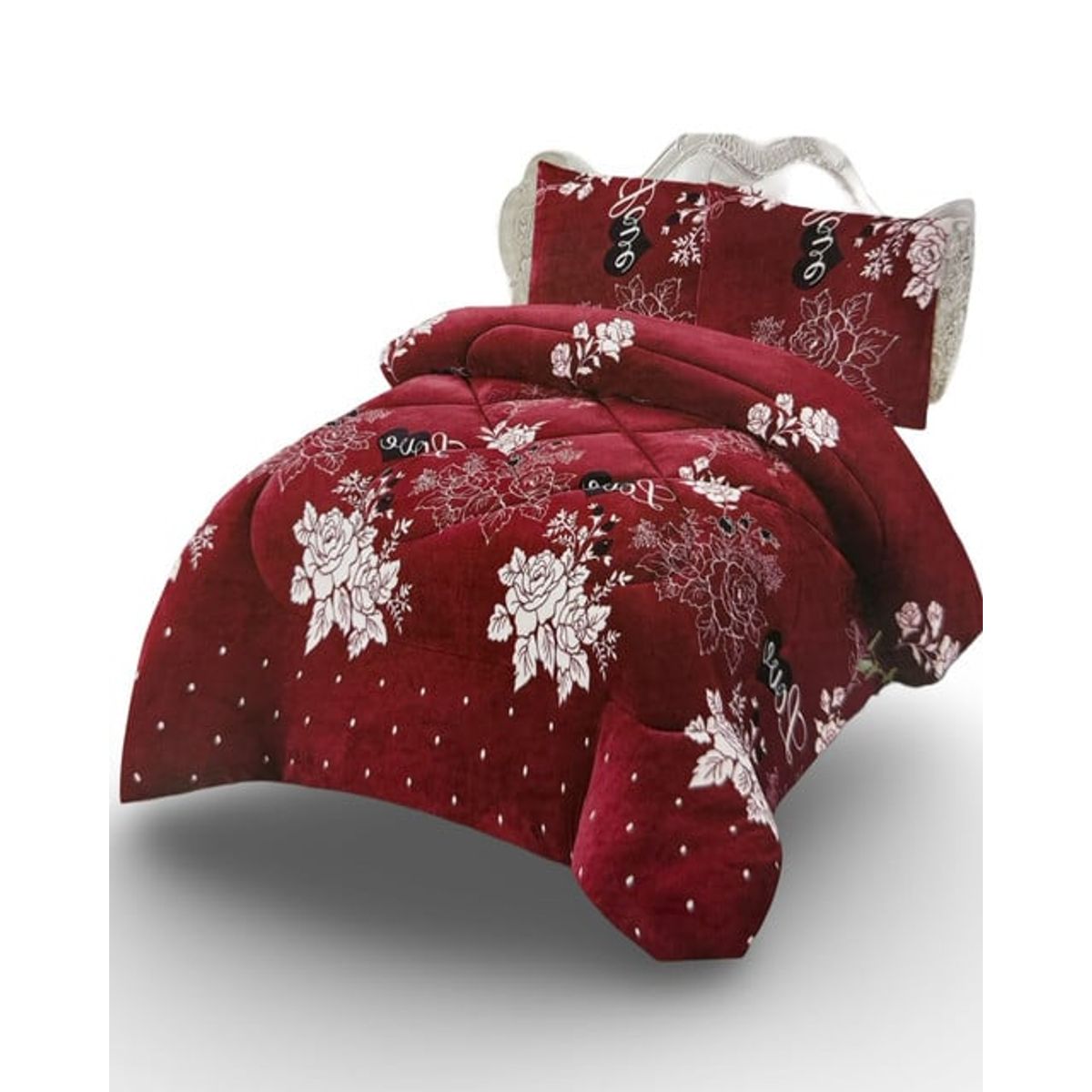 GENERICO - CUBRECAMA CON CHIPORRO INVIERNO 2 PLAZAS BURDEO