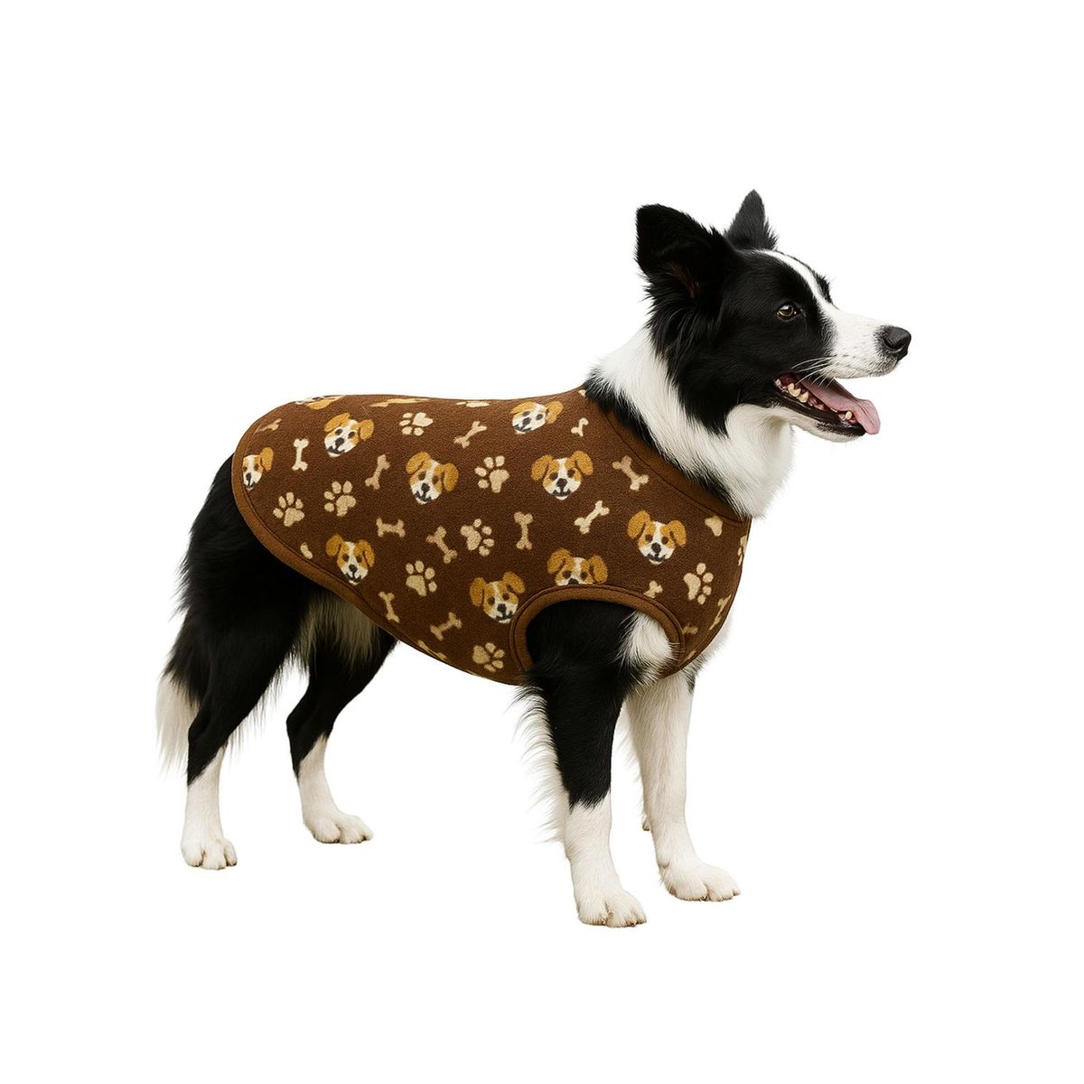 GENERICO - Capa de Polar para perro talla 4XL 62 CM Boder Colie - Cafe - 4XL