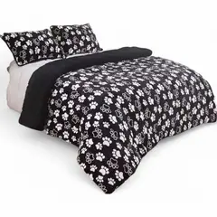GENERICO - Cobertor De Invierno Plush Con Chiporro 2 Plaza + 2 Fundas Almohadas