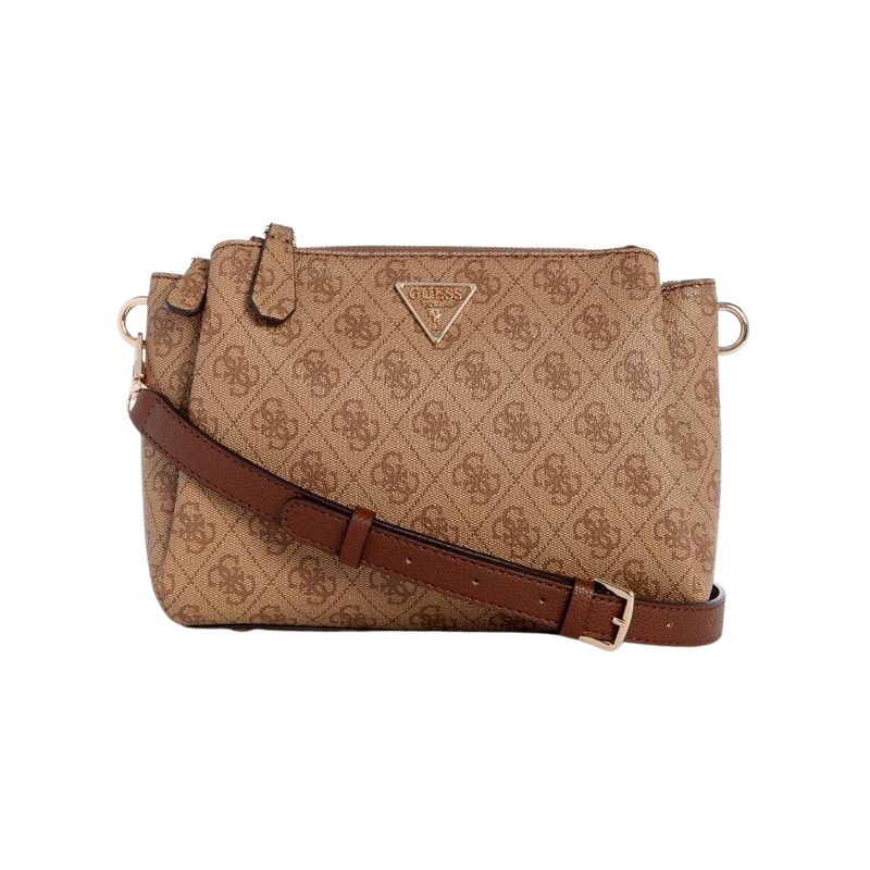 GUESS - Cartera Mujer Guess Noelle Tri Comp Crossbody Café
