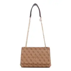 GUESS - Cartera Mujer Noelle Convertible Xbody Flap Café