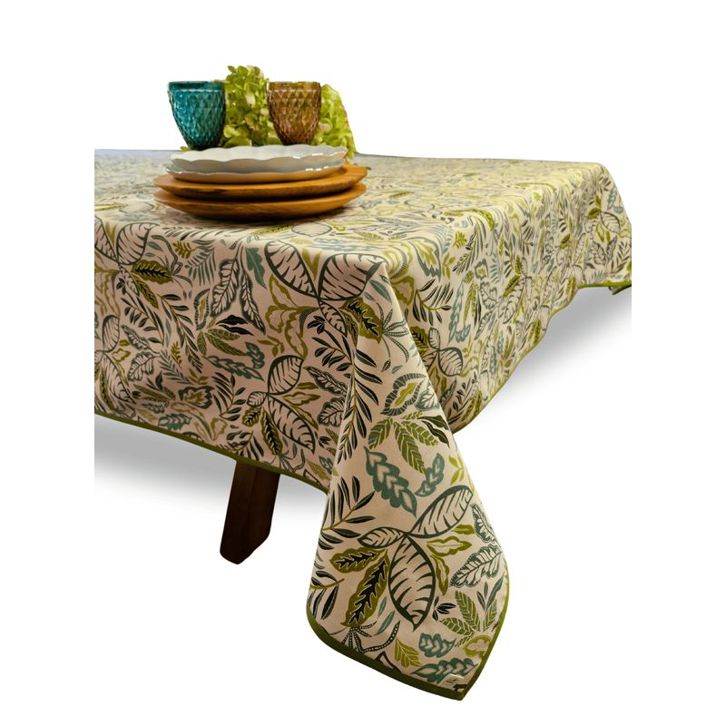 GENERICO - Mantel Hojas 180X270 cm Rectangular Impermeable