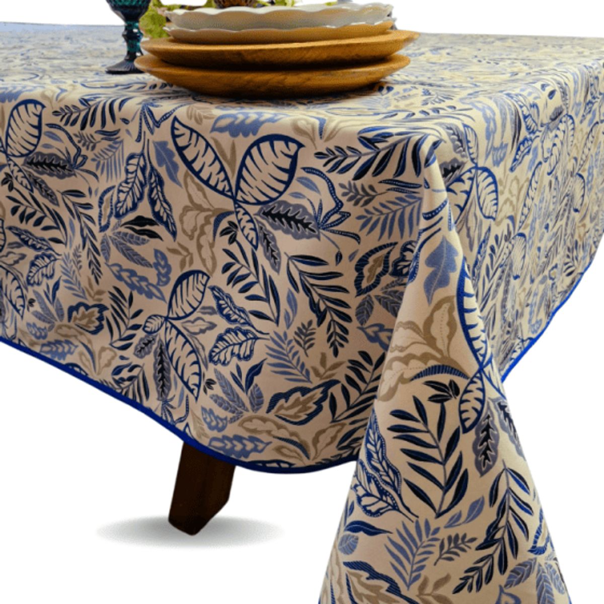 GENERICO - Mantel Hojas 180X270 cm Rectangular Impermeable