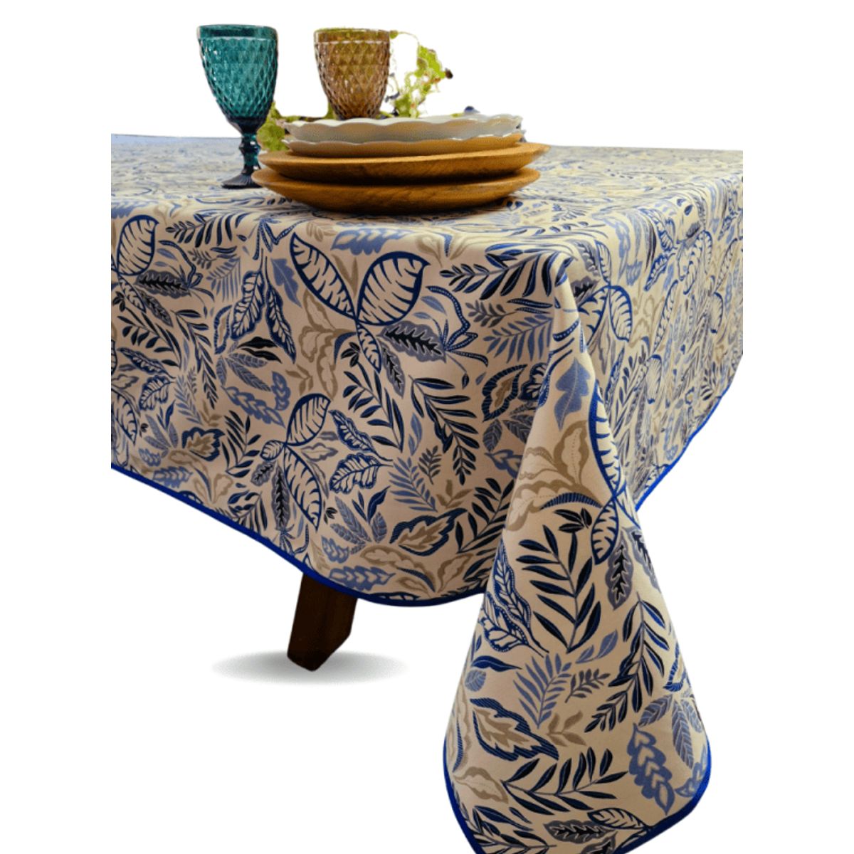 GENERICO - Mantel Hojas 180X270 cm Rectangular Impermeable