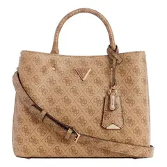 GUESS - Cartera Mujer Meridian Girlfriend Satchel Café
