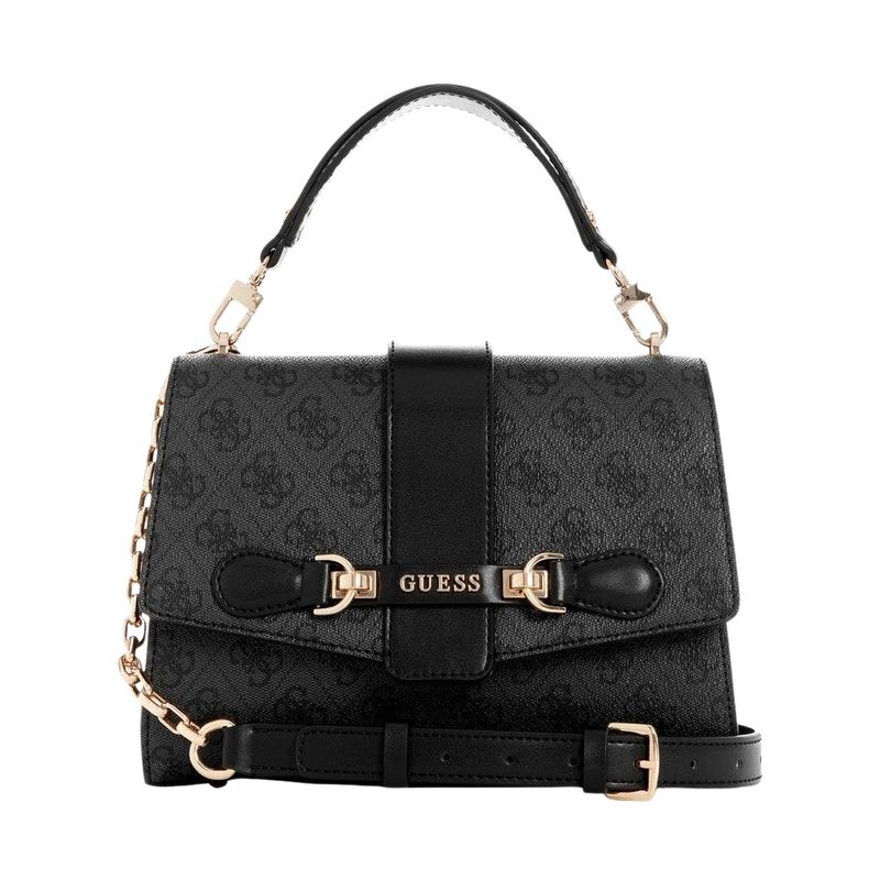 GUESS - Cartera Mujer Guess Nolana Top Handle Flap Negro