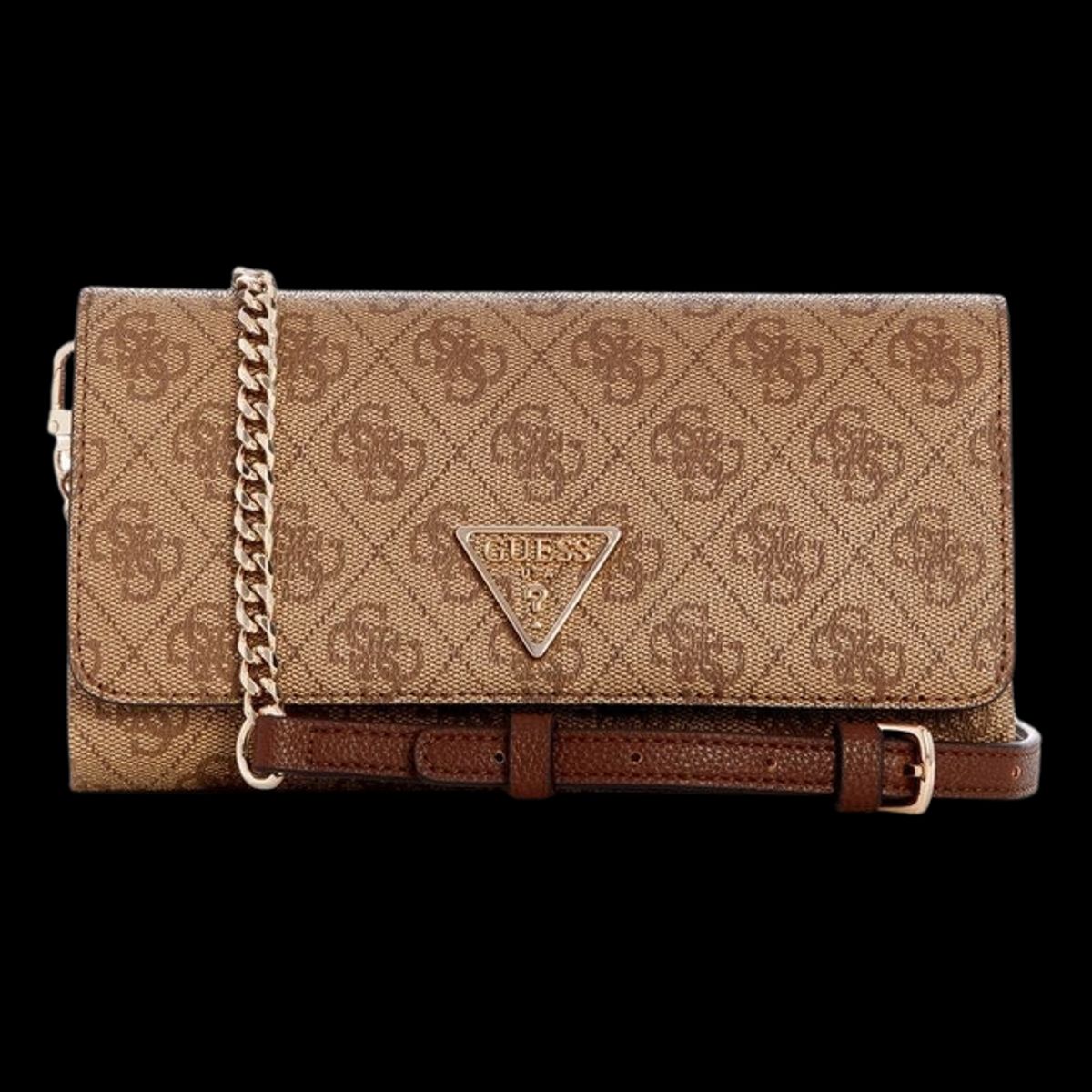 GUESS - Cartera Mujer Guess Noelle Xbody Flap Organizer Café