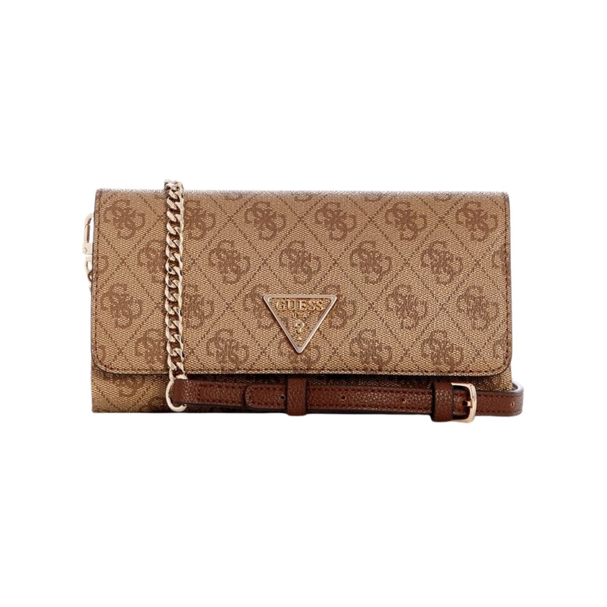 GUESS - Cartera Mujer Guess Noelle Xbody Flap Organizer Café