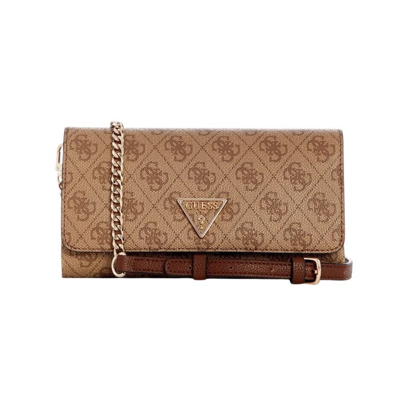 GUESS - Cartera Mujer Guess Noelle Xbody Flap Organizer Café