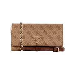 GUESS - Cartera Mujer Noelle Xbody Flap Organizer Café