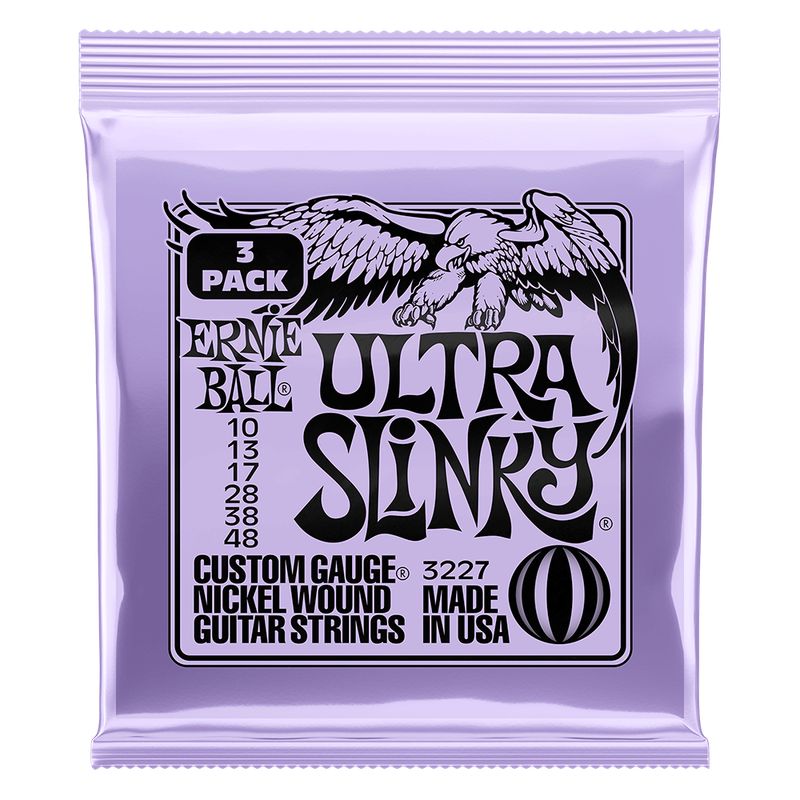 ERNIE BALL - 3 Pack Cuerdas Ultra Slinky 10-48