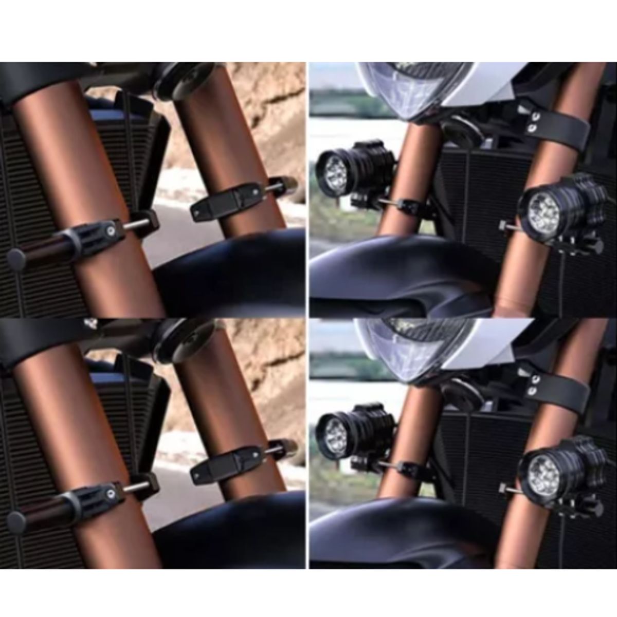 GENERICO - Soporte Neblinero Motos - Scooter Para Horquilla