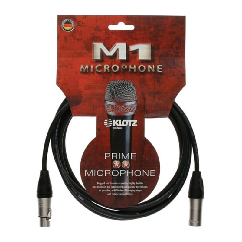 KLOTZ - Cable de micrófono Klotz M1K1FM0500 - color negro - 5 metros