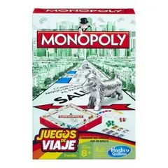 HASBRO - Monopoly Edición de Viaje - Blanco