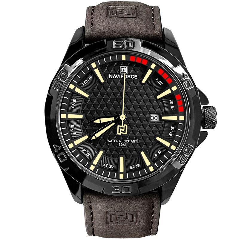 NAVIFORCE - Reloj Hombre Wild Force Diseño y Rendimiento correa de cuero