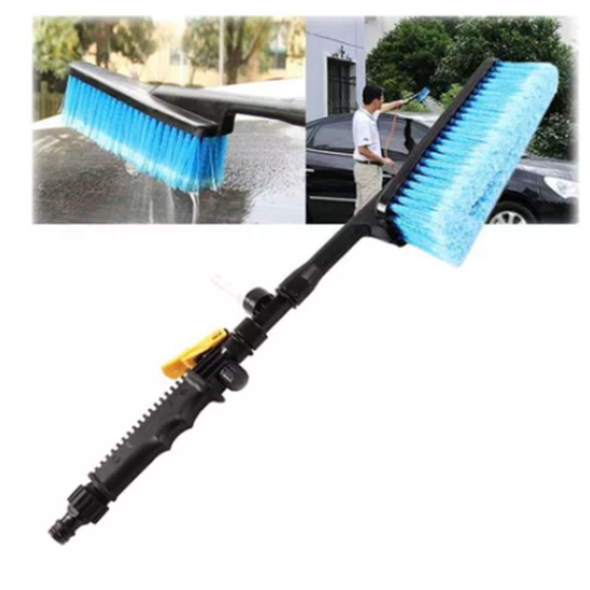 GENERICO - Cepillo Para Lavado De Automoto Con Conexion A Manguera
