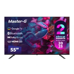 MASTER G - Smart TV Led 55" Google TV 4K UHD Bluetooth MGG55UFKG