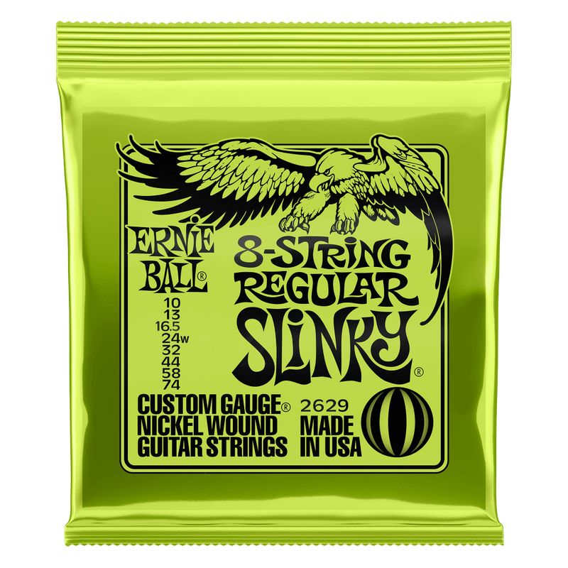 ERNIE BALL - Regular Slinky 8-String Nickel Wound Electric Guitar Strings