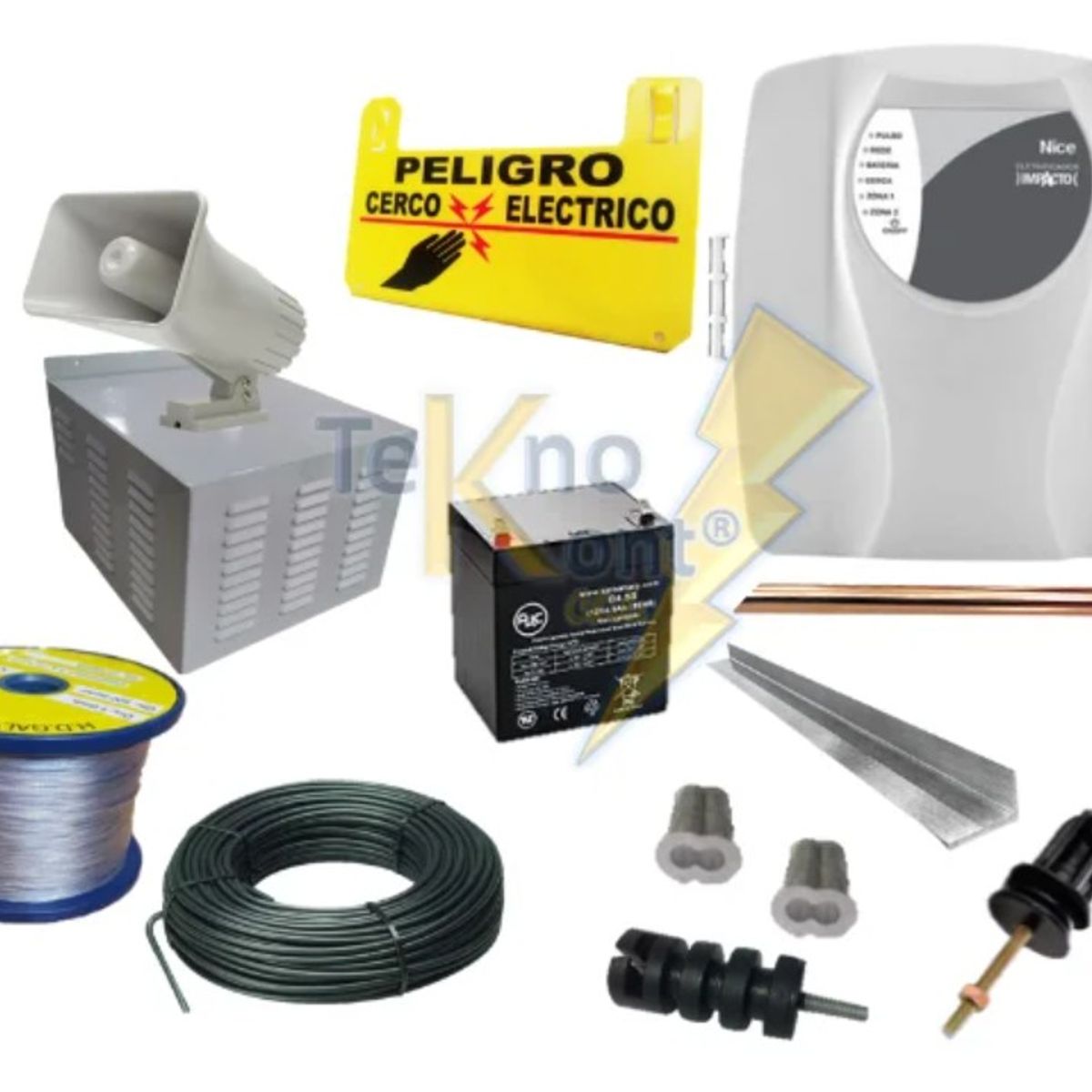 GENERICO - Kit 110 metros Cerco Electrico Genno