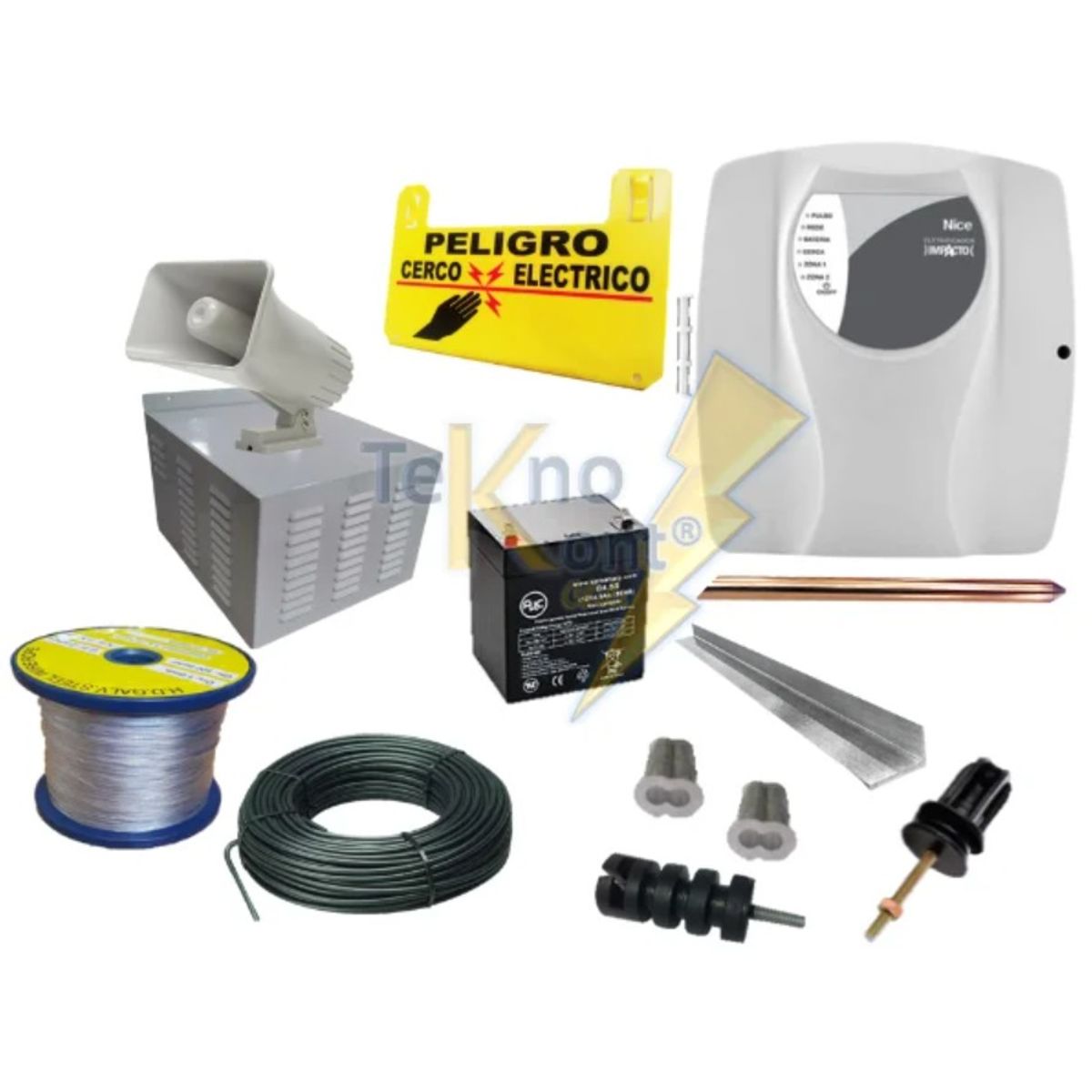 GENERICO - Kit 110 metros Cerco Electrico Genno