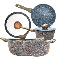 GENERICO - Juego De Ollas Bateria De Ollas Juego De Bateria Keep 7 Pcs