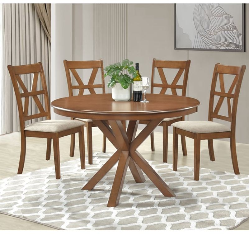 MSA MUEBLES SANTA ANA - Juego de Comedor 4 Sillas Morelos