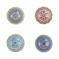 GENERICO - Set 4 Bolws coloridos Bohemio